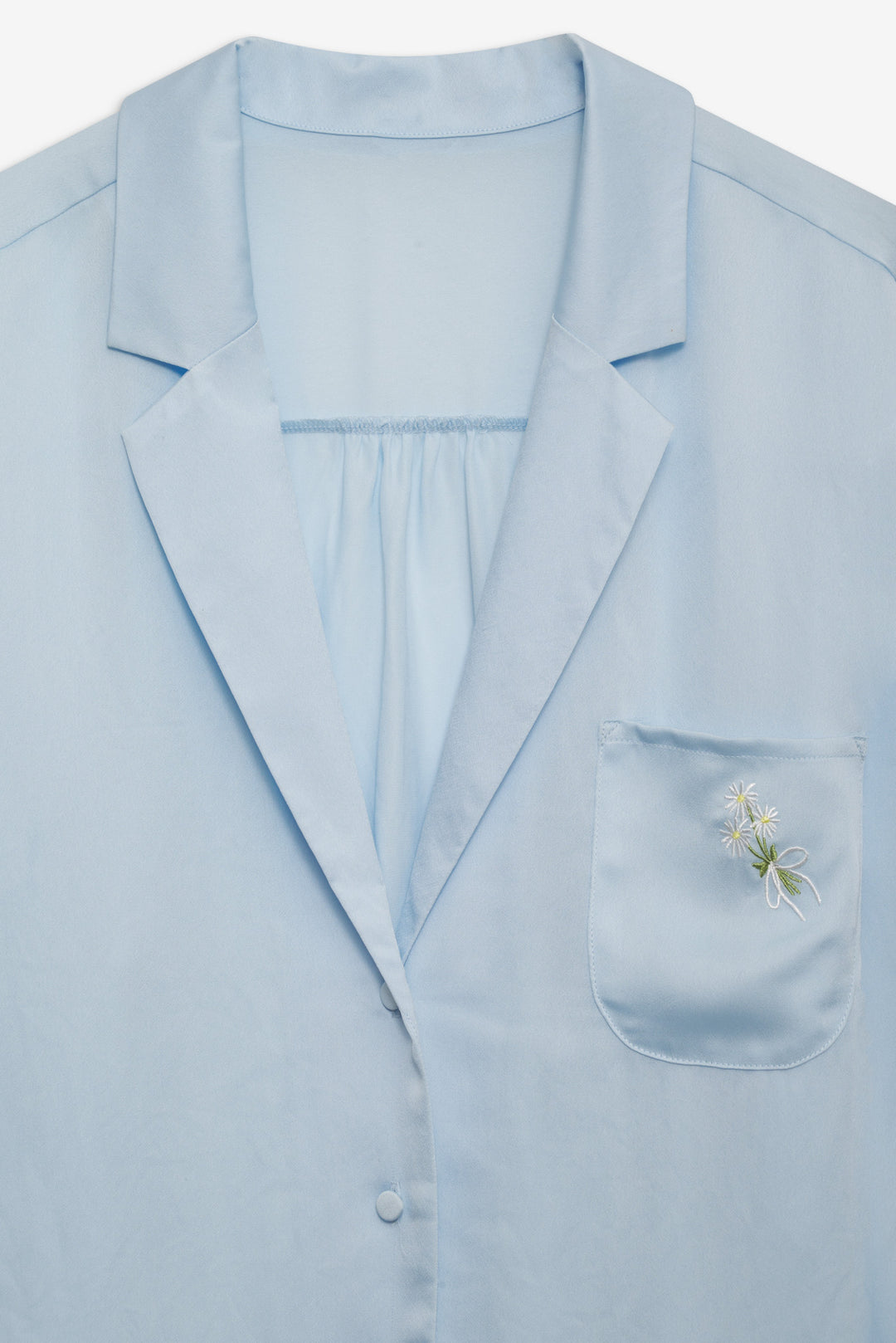 For Love and Lemons Everyday Pajama Top - Blue