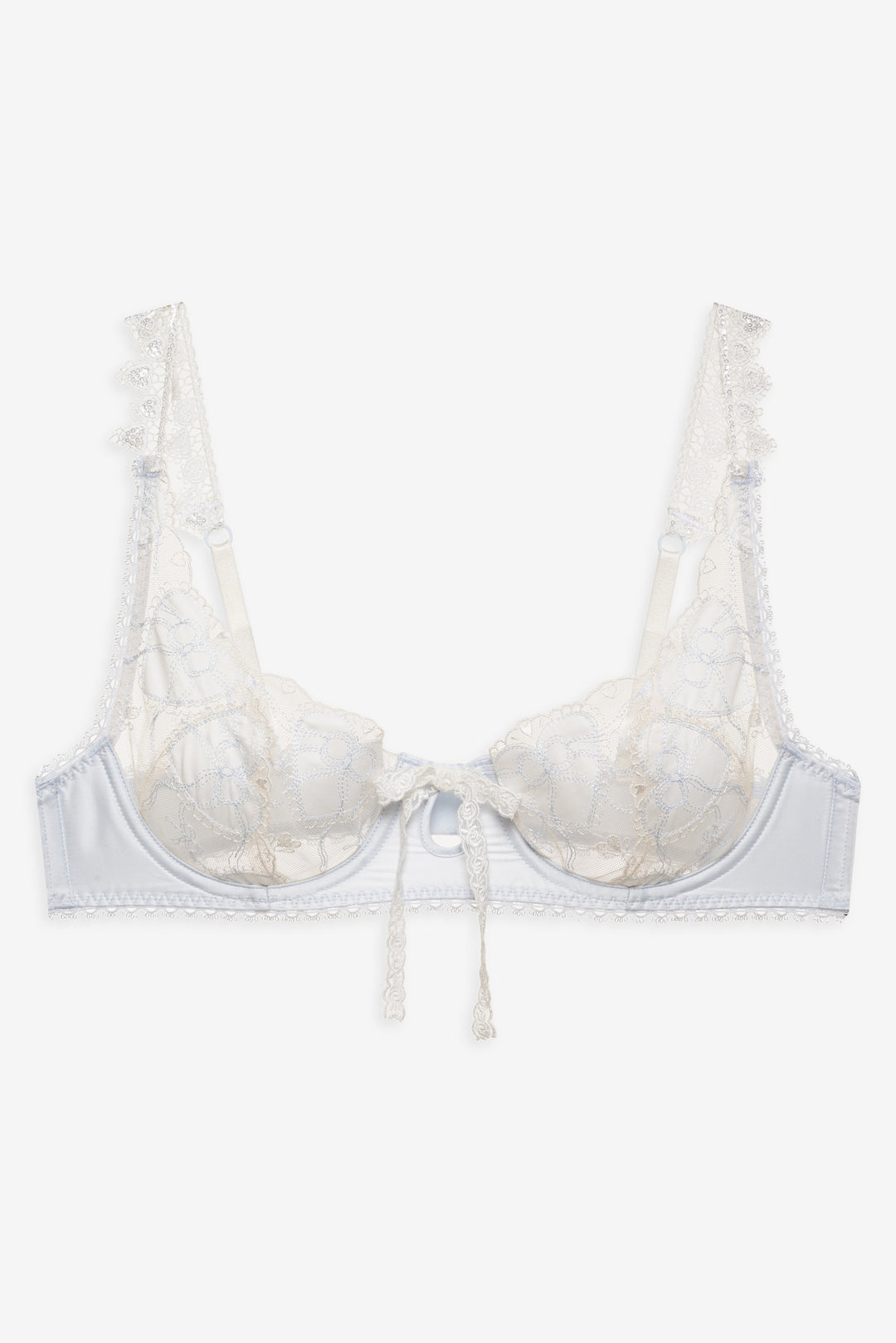 For Love and Lemons Pure Heart Underwire Bra - White