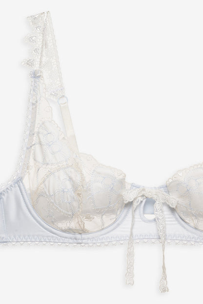 For Love and Lemons Pure Heart Underwire Bra - White
