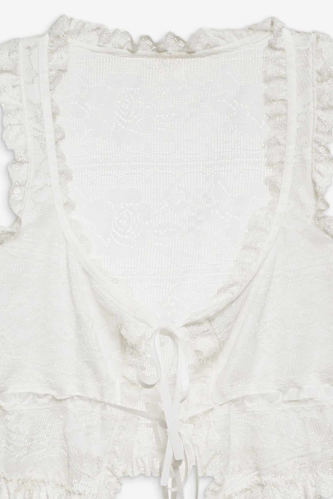 For Love and Lemons Antique Store Lace Top - White