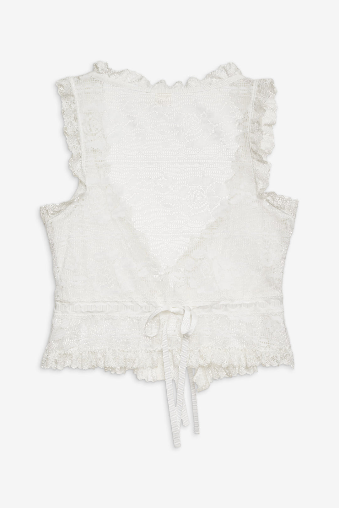 For Love and Lemons Antique Store Lace Top - White