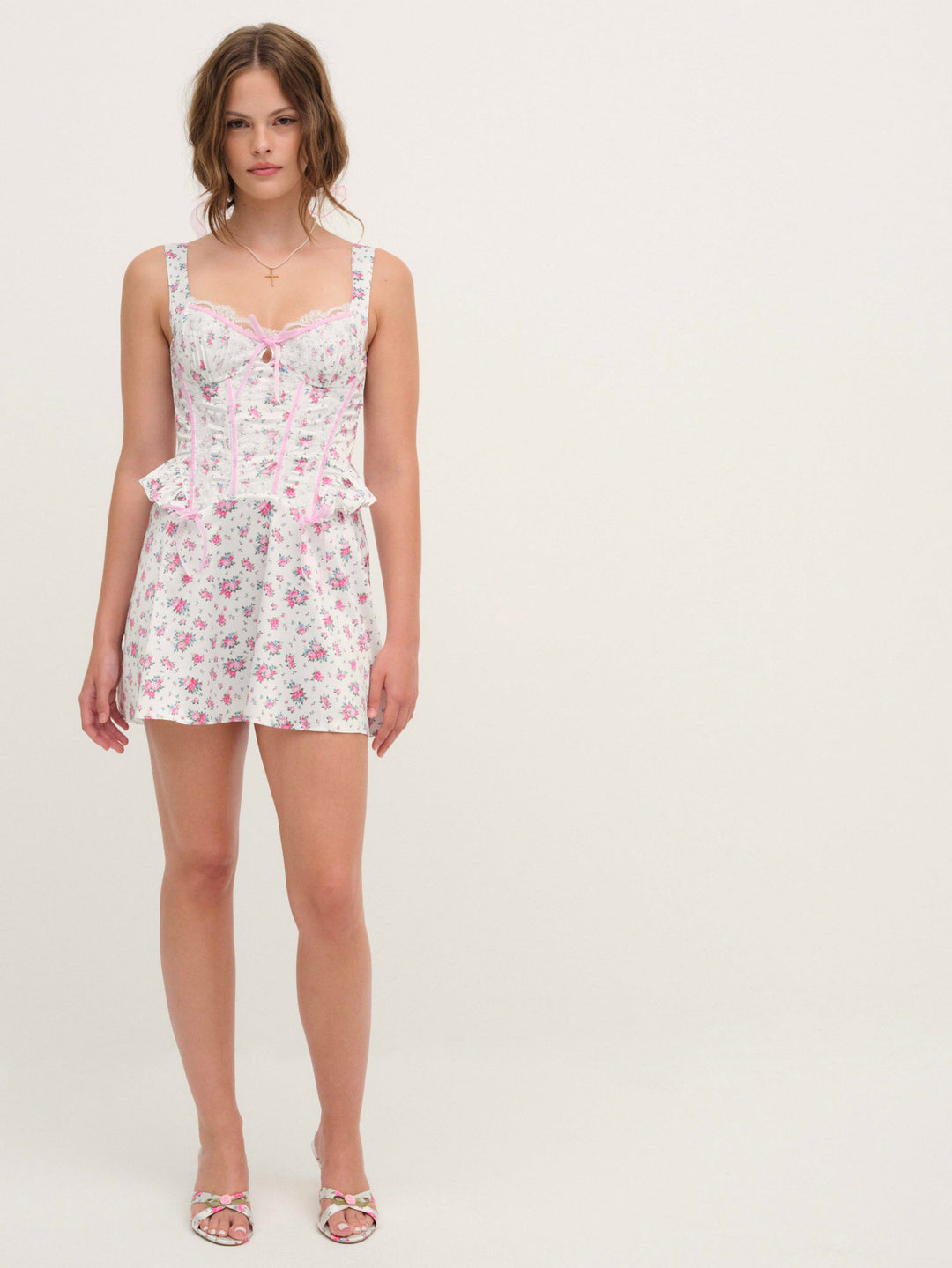 For Love and Lemons Thats Amore Slip Dress - White