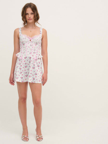 For Love and Lemons Thats Amore Slip Dress - White