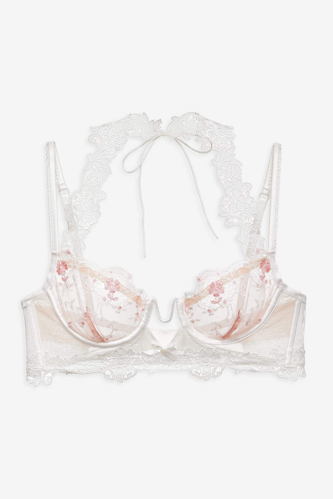 For Love and Lemons Le Fleur Underwire Bra - Peach
