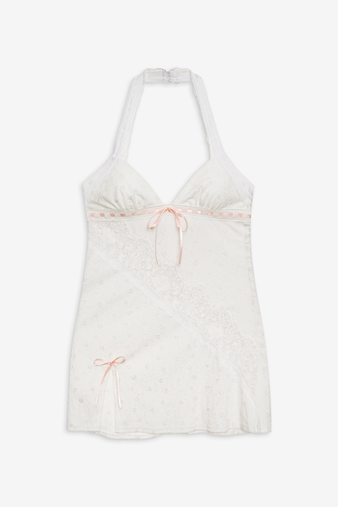 For Love and Lemons Summer Swirl Eyelet Slip Dress - White