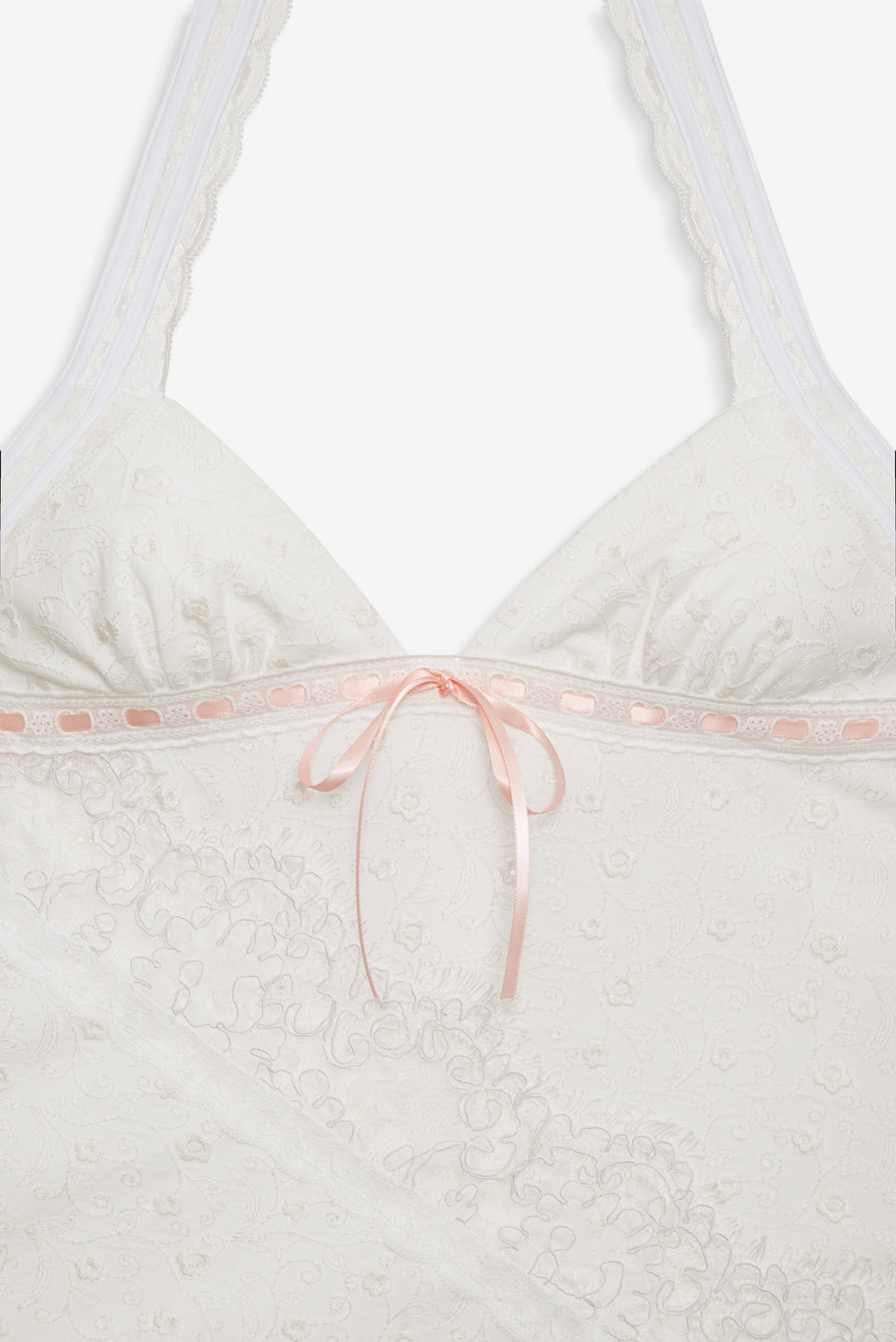 For Love and Lemons Summer Swirl Eyelet Slip Dress - White