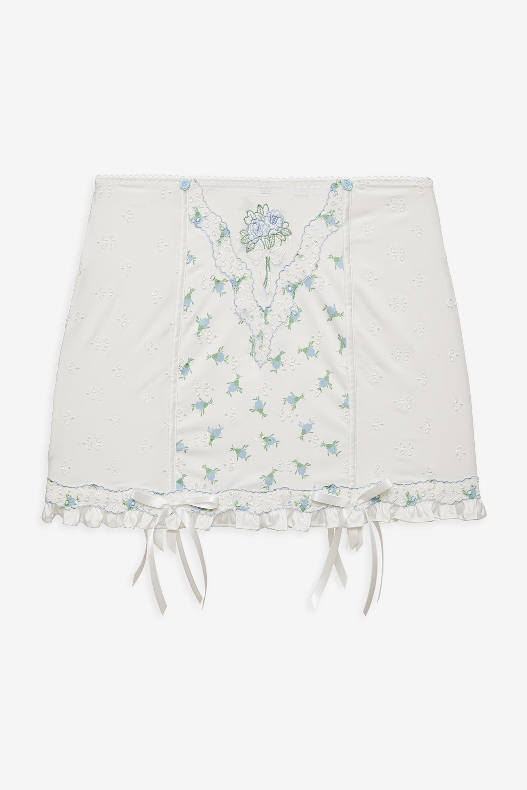 For Love and Lemons Budding Blossom Garter Skirt - White