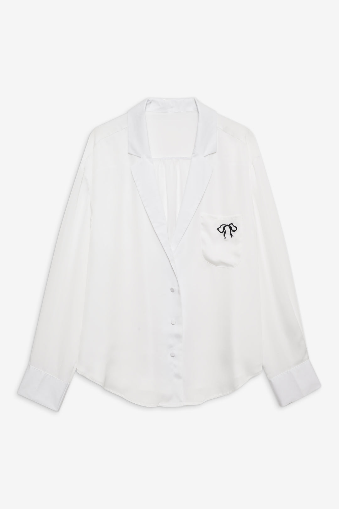 For Love and Lemons Everyday PJ Top - White
