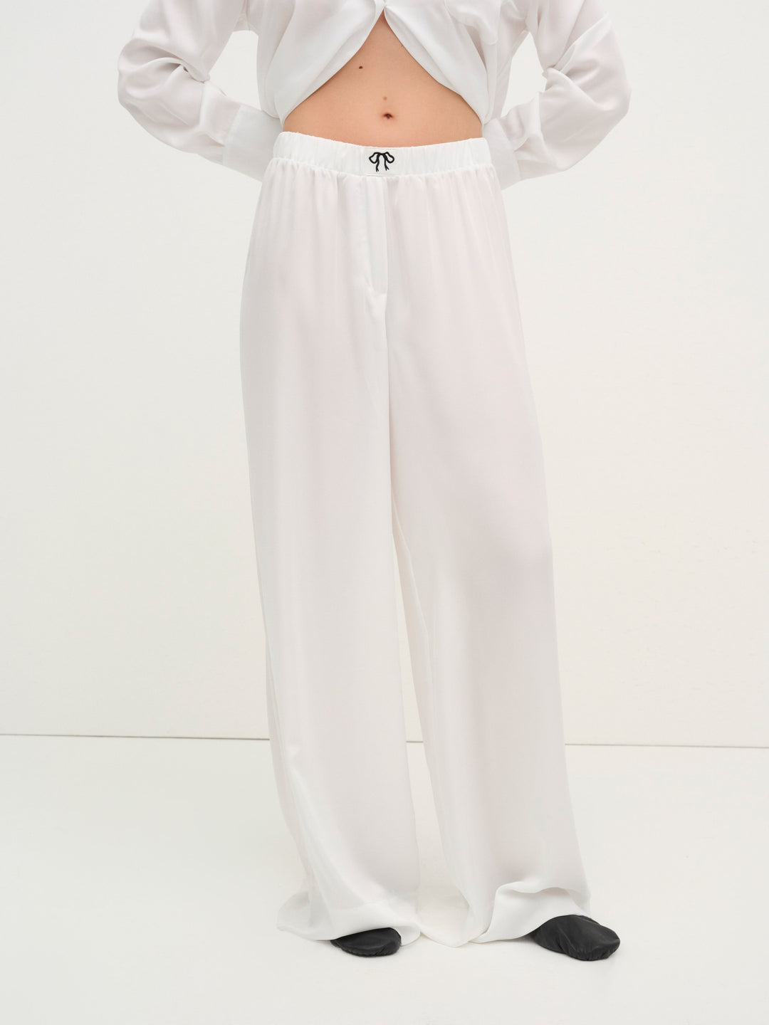 For Love and Lemons Everyday PJ Pant - White