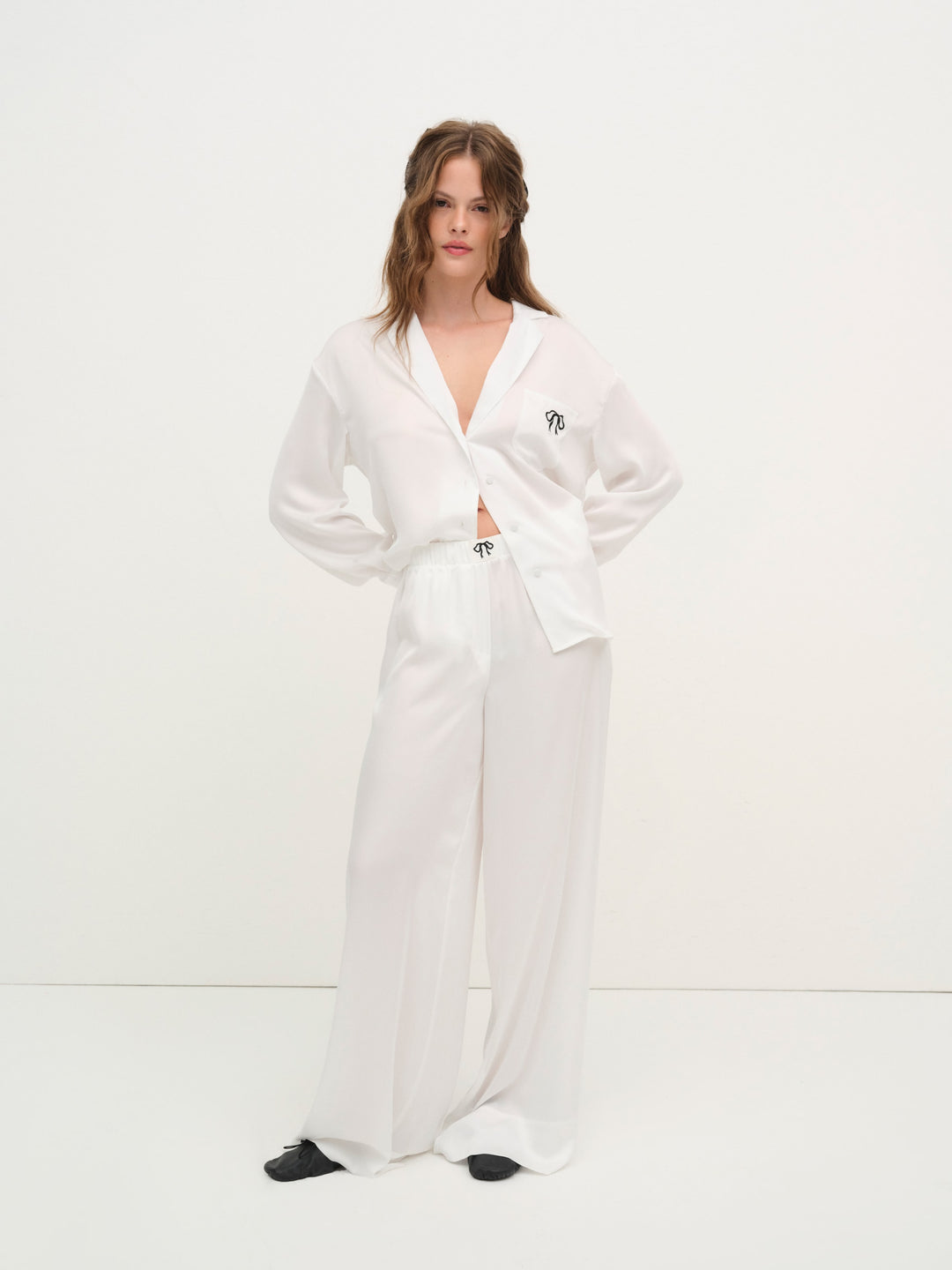 For Love and Lemons Everyday PJ Pant - White