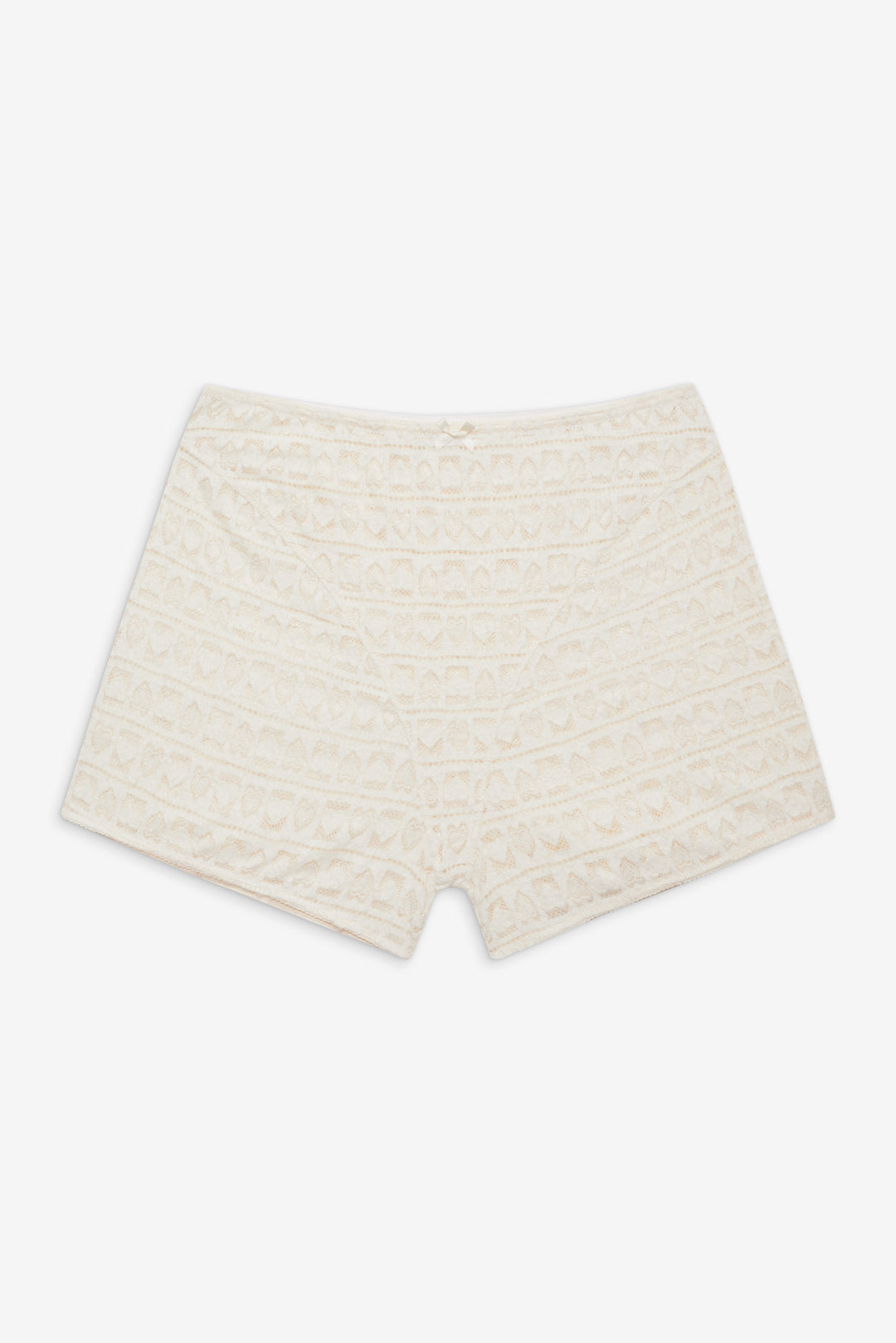 For Love and Lemons Reba Sleep Boyshort - White