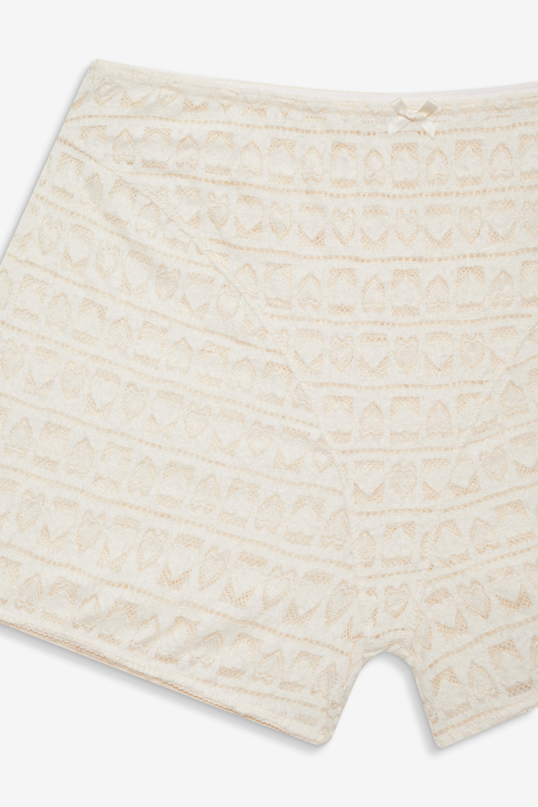 For Love and Lemons Reba Sleep Boyshort - White