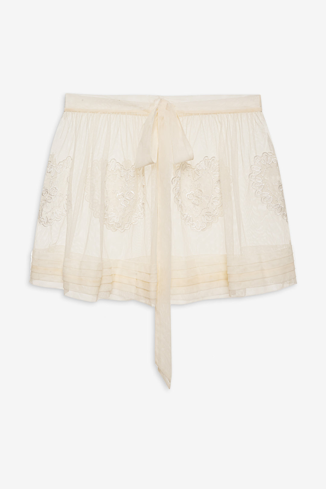 For Love and Lemons Vintage Embroidery Skirt - White
