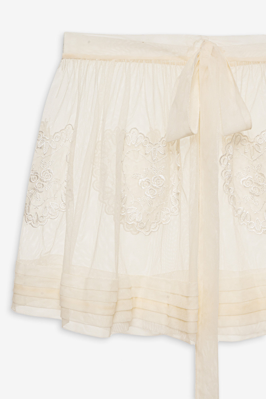 For Love and Lemons Vintage Embroidery Skirt - White