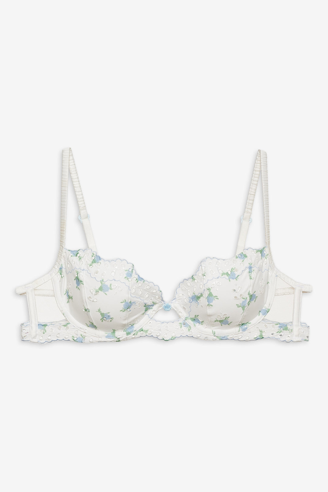 For Love and Lemons Budding Blossom Underwire Bra - White