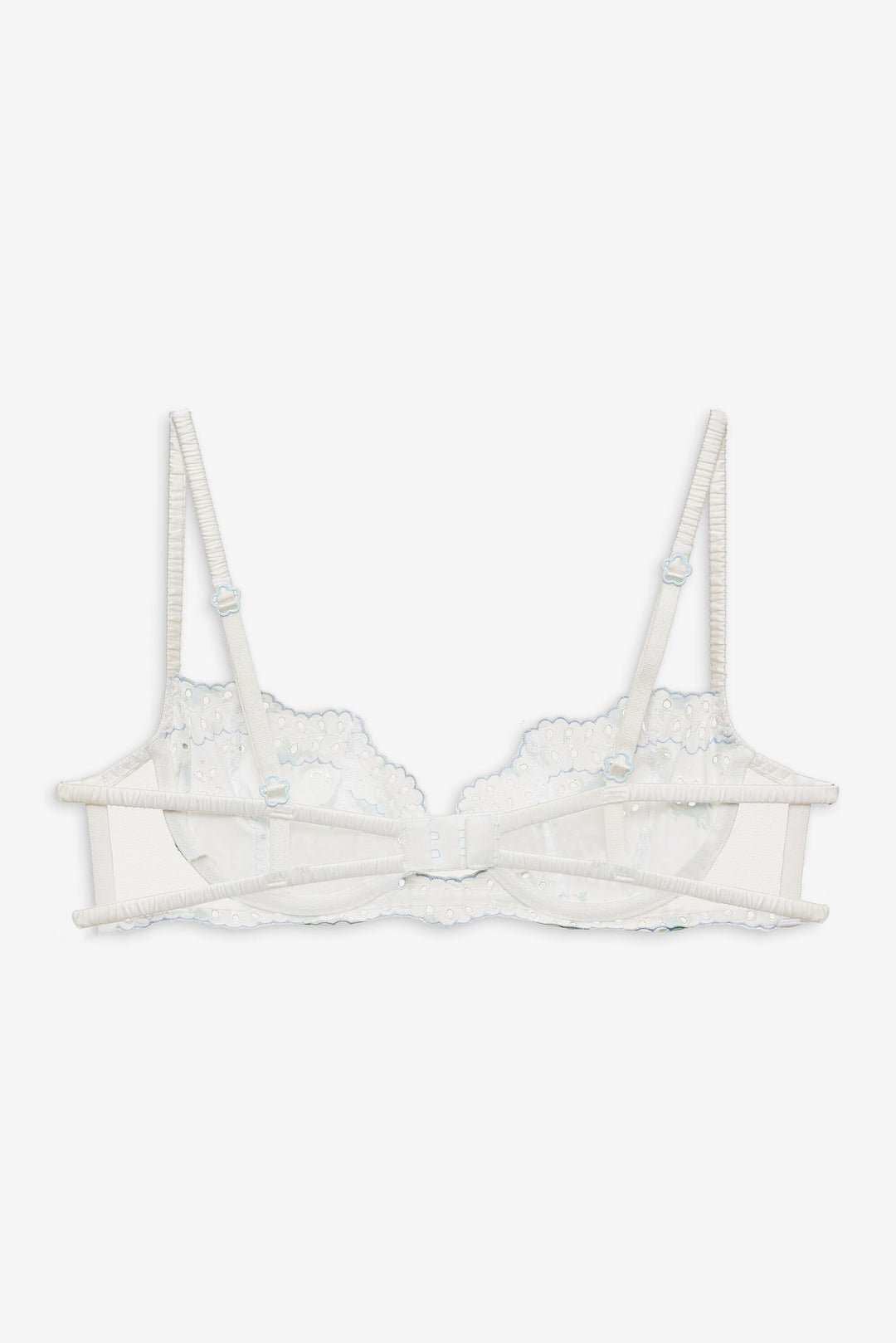 For Love and Lemons Budding Blossom Underwire Bra - White