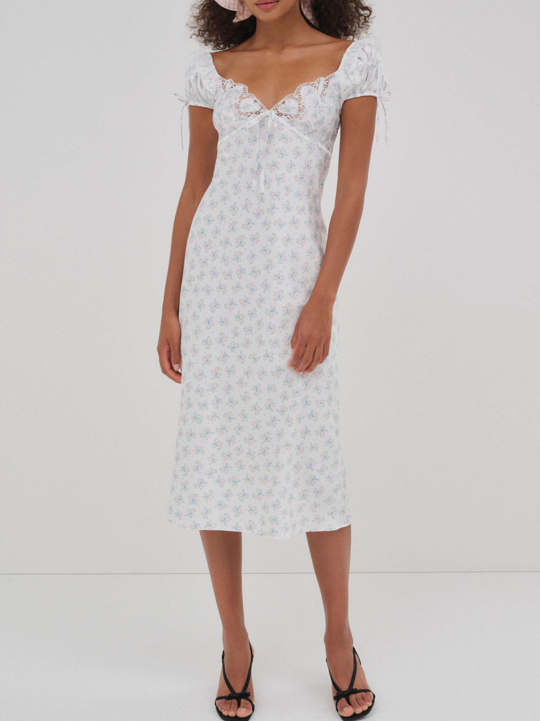 For Love and Lemons Sweet Escape Midi Slip Dress - White
