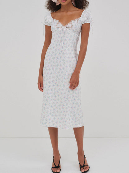 For Love and Lemons Sweet Escape Midi Slip Dress - White