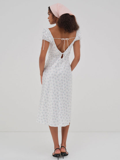 For Love and Lemons Sweet Escape Midi Slip Dress - White