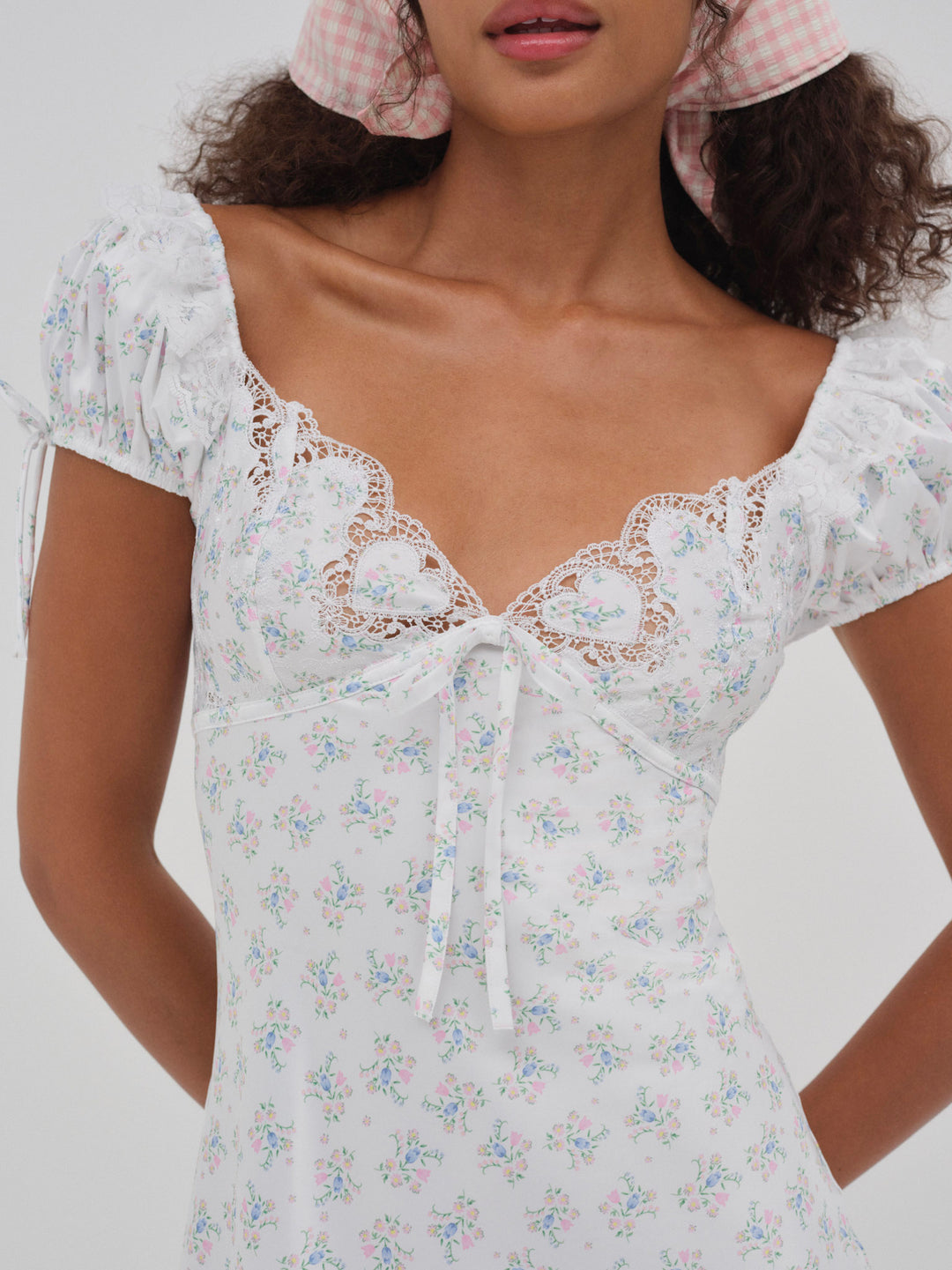 For Love and Lemons Sweet Escape Midi Slip Dress - White
