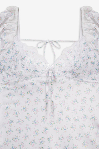 For Love and Lemons Sweet Escape Midi Slip Dress - White