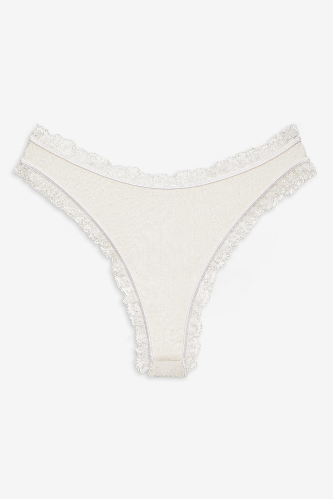 For Love and Lemons Romy Cheeky Panty - White