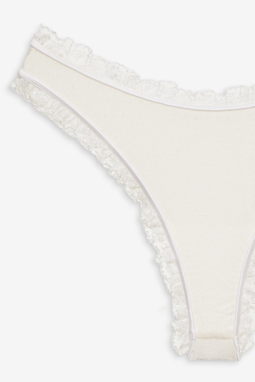 For Love and Lemons Romy Cheeky Panty - White