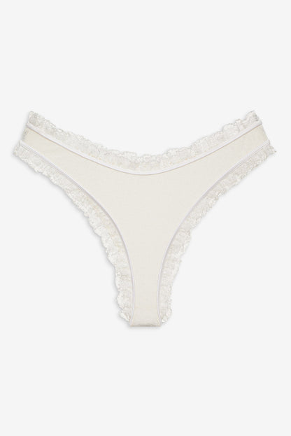 For Love and Lemons Romy Cheeky Panty - White