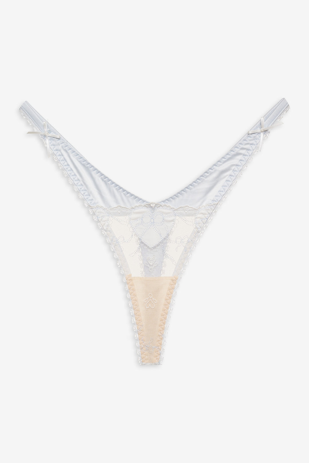 For Love and Lemons Pure Heart Thong Panty - White