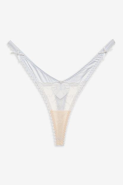 For Love and Lemons Pure Heart Thong Panty - White
