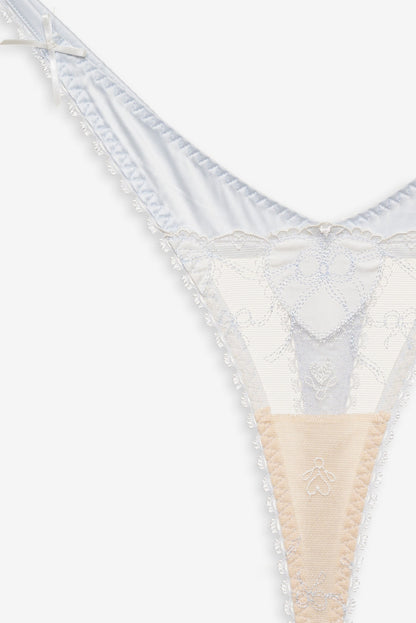 For Love and Lemons Pure Heart Thong Panty - White