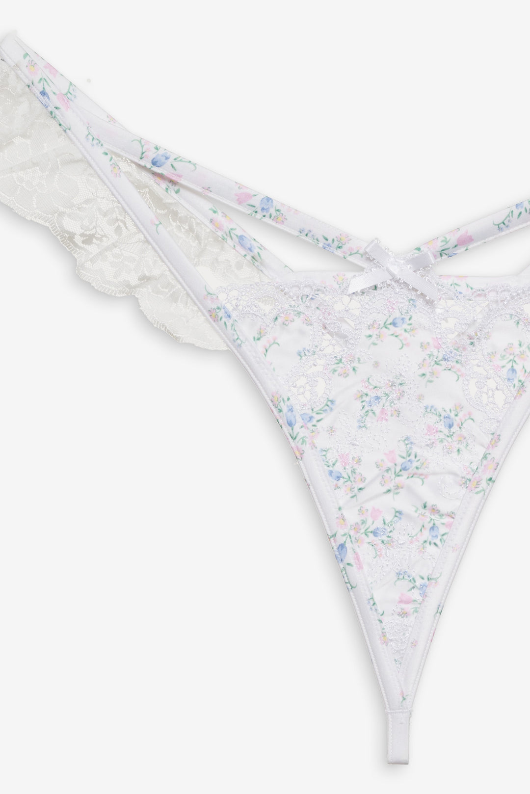 For Love and Lemons Sweet Escape Thong Panty - White