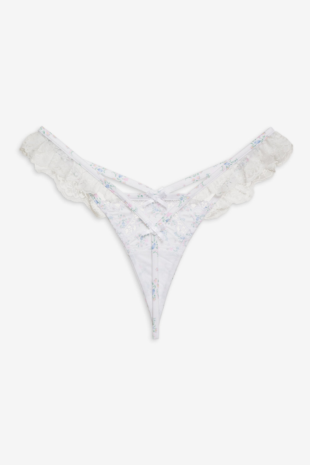 For Love and Lemons Sweet Escape Thong Panty - White