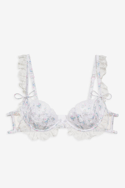 For Love and Lemons Sweet Escape Underwire Bra - White