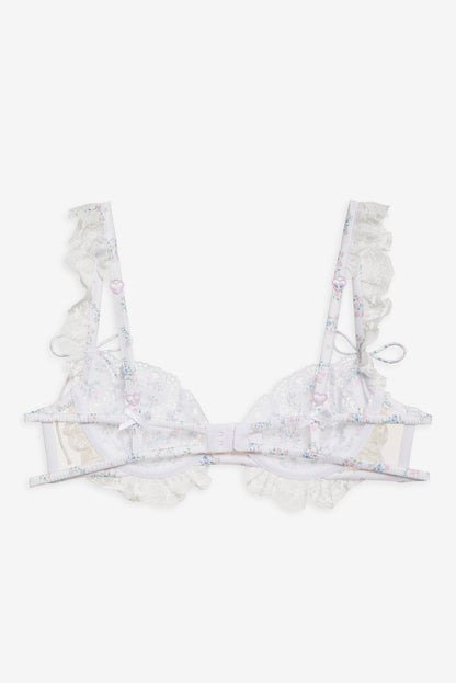 For Love and Lemons Sweet Escape Underwire Bra - White