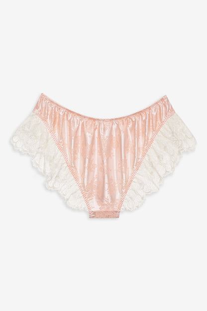 For Love and Lemons Audrey Jacquard Shorts - Peach