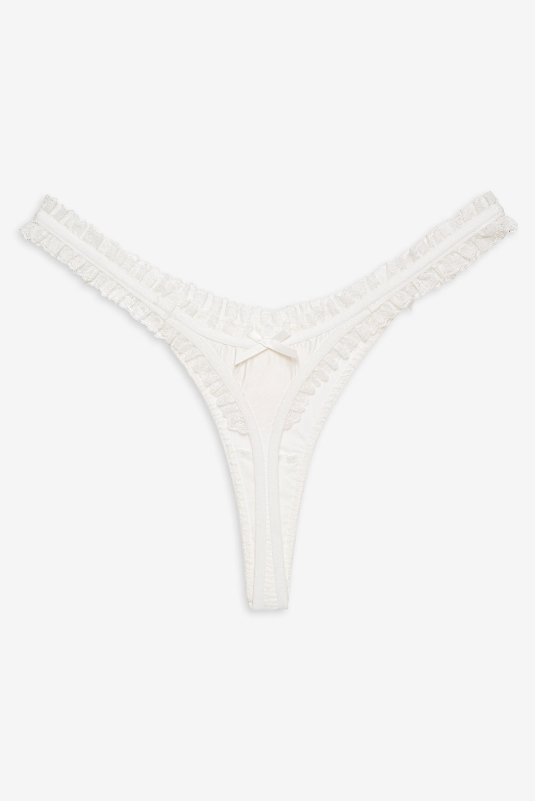 For Love and Lemons Bachelorette Thong Panty Pack - White