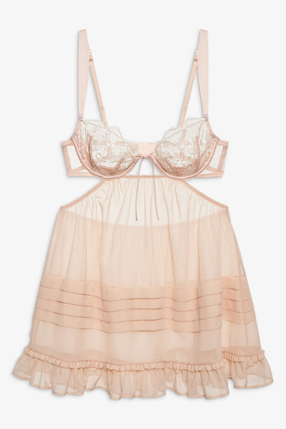 For Love and Lemons Tea Cake Lace Slip Dress - White