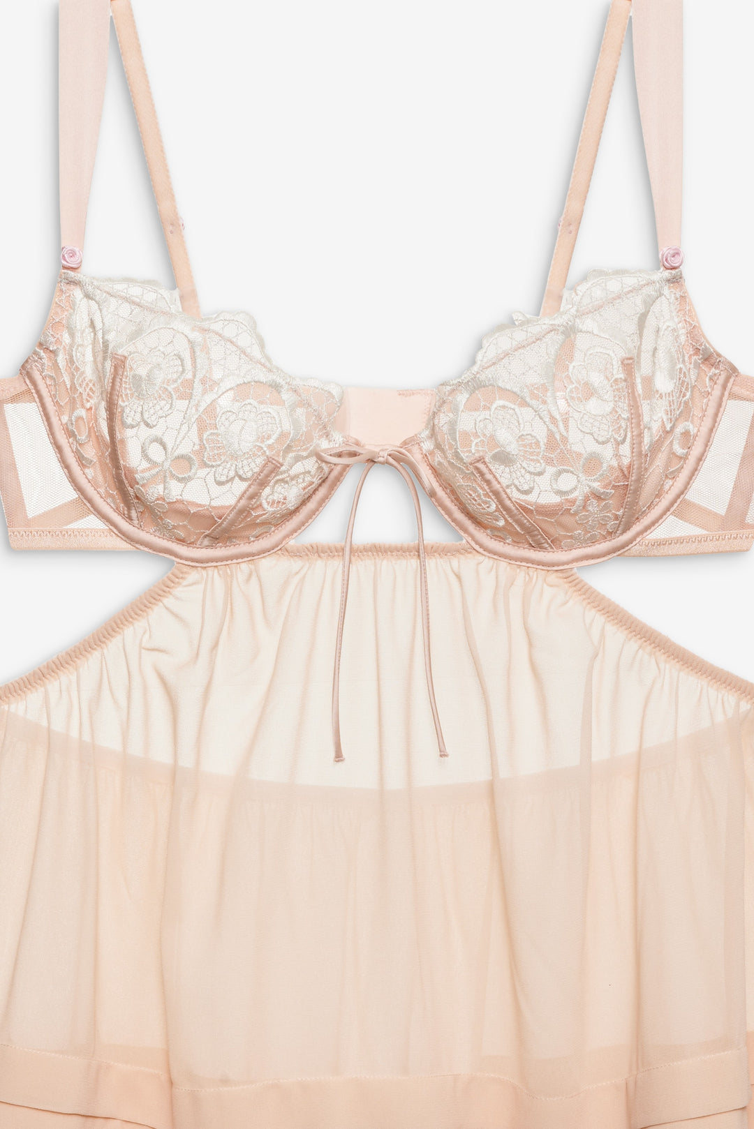For Love and Lemons Tea Cake Lace Slip Dress - White
