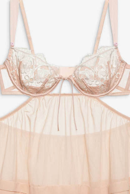 For Love and Lemons Tea Cake Lace Slip Dress - White