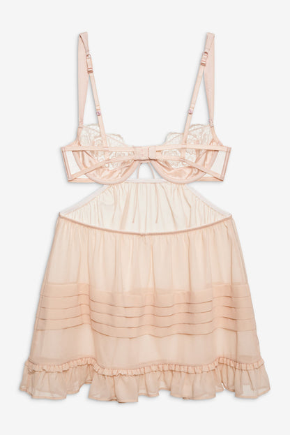 For Love and Lemons Tea Cake Lace Slip Dress - White