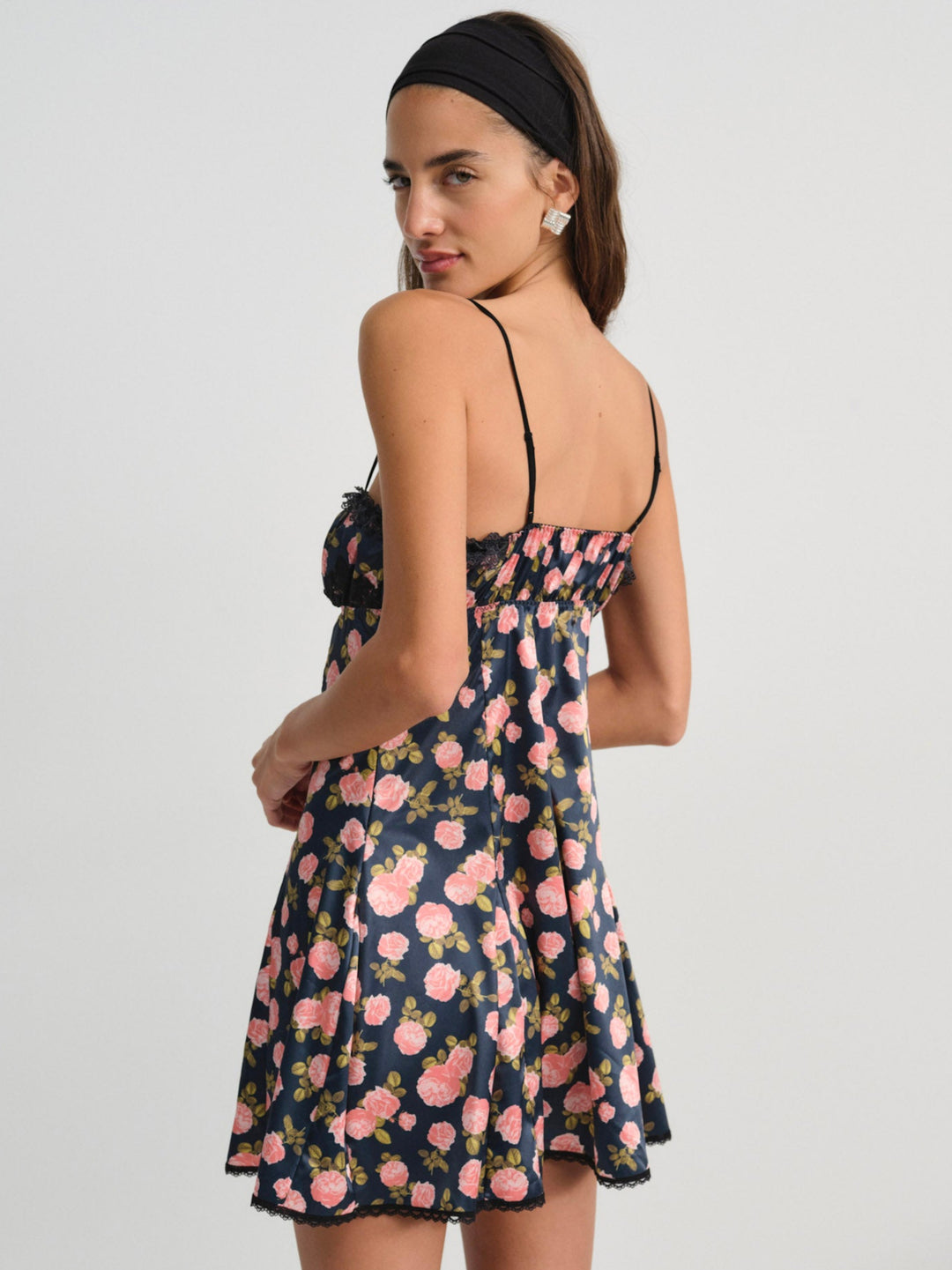 For Love and Lemons Kayla Slip Dress - Navy