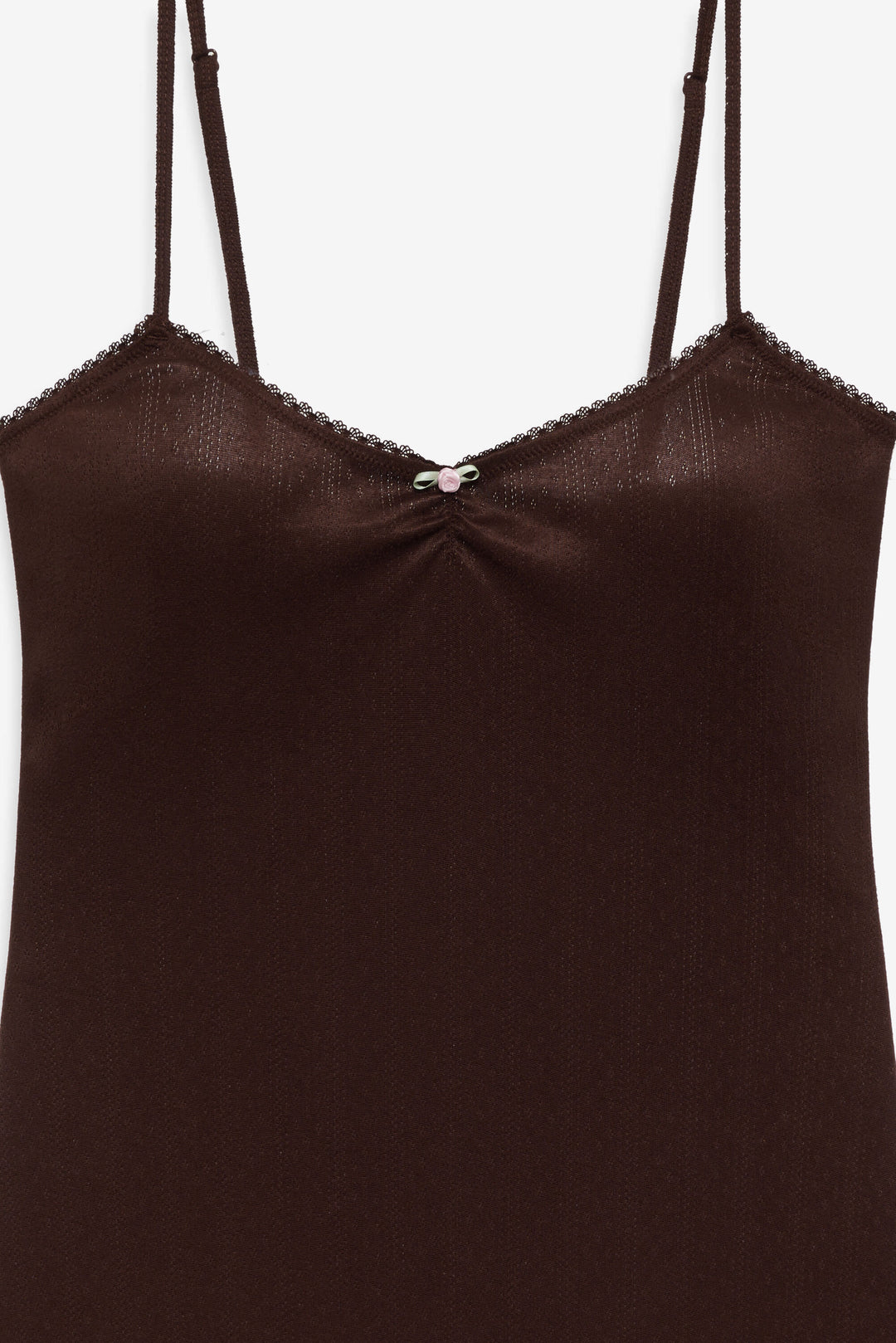 For Love and Lemons Elliana Slip Dress - Chocolate