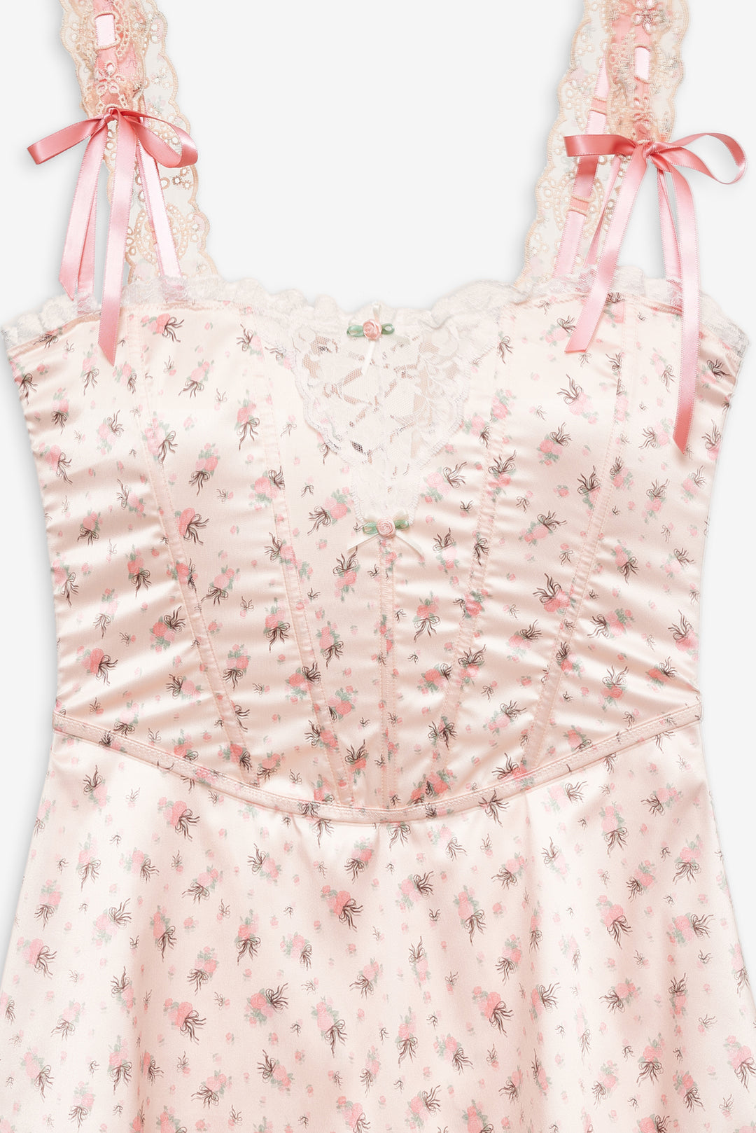For Love and Lemons Peaches & Cream Slip Dress - Peach