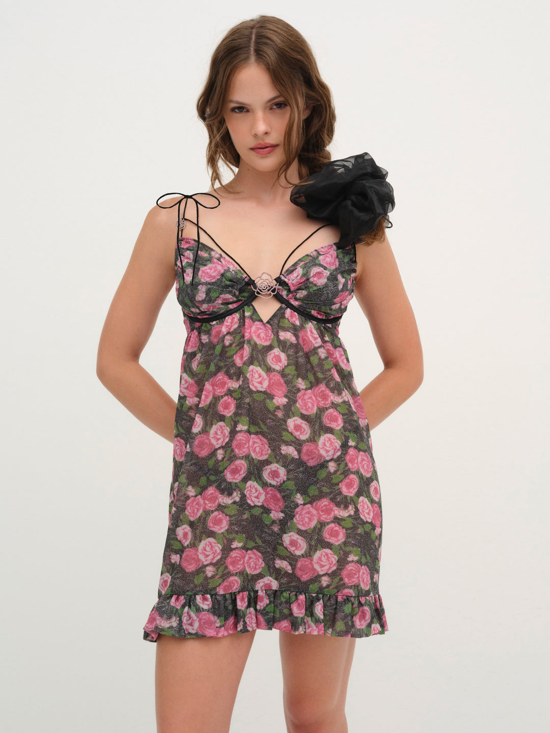 For Love and Lemons Ciara Slip Dress - Black