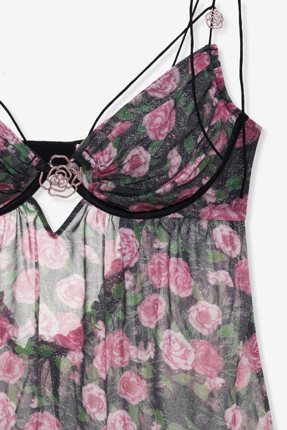 For Love and Lemons Ciara Slip Dress - Black