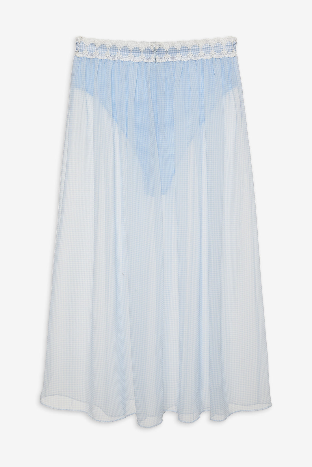 For Love and Lemons Dainty Doily Midi Skirt - Blue