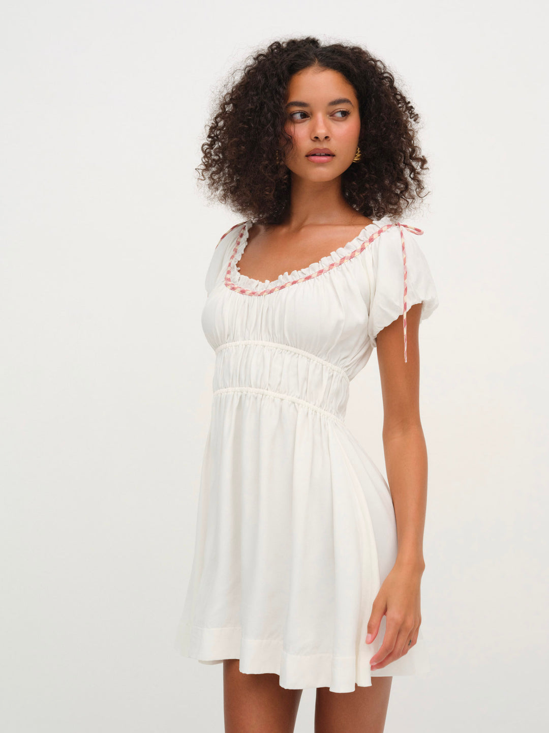 For Love and Lemons Georgia Corset Slip Dress - Red