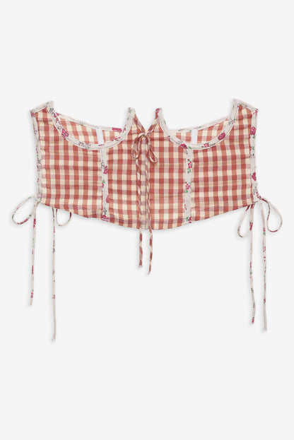 For Love and Lemons Georgia Corset Slip Dress - Red