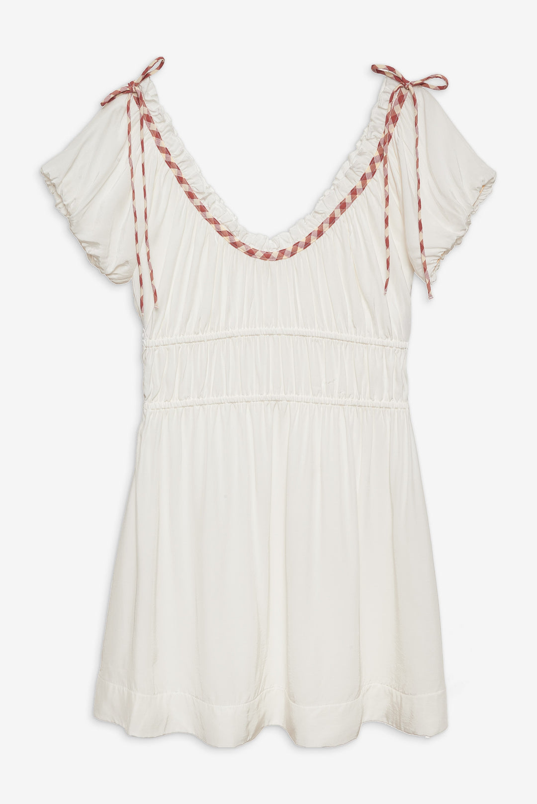For Love and Lemons Georgia Corset Slip Dress - Red